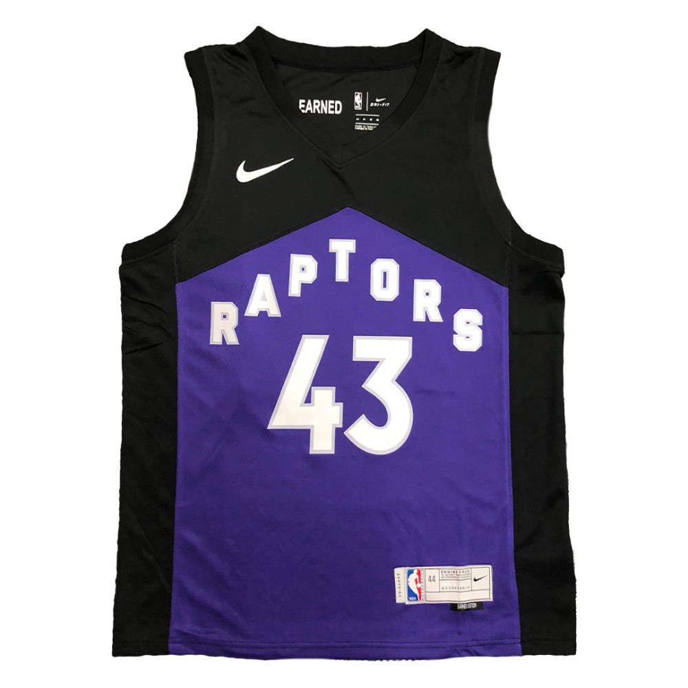 Men's Toronto Raptors Pascal Siakam #43 Black&Purple 2021 Swingman NBA Jersey - Earned Edition-Pro Kit Vault | Brand New 26/27 Sports Jerseys